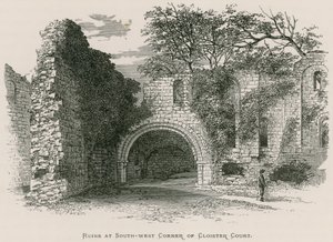 Abbaye de Kirkstall, Ruines au coin sud-ouest de Cloister Court - Alexander Francis Lydon