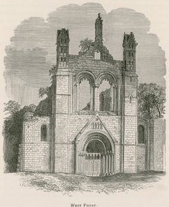 Abbaye de Kirkstall, façade ouest - Alexander Francis Lydon