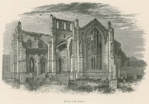 Abbaye de Melrose, vue de l