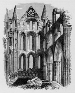 Transept nord, abbaye de Whitby, vers 1880, 1897