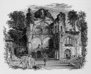 Transept sud, abbaye de Netley, vers 1880, 1897