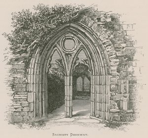 Abbaye de Tintern, porte de la sacristie - Alexander Francis Lydon