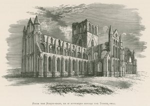 Abbaye de Whitby, vue du nord-est, telle qu