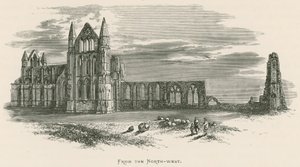 Abbaye de Whitby, vue du nord-ouest - Alexander Francis Lydon
