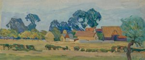 Une ferme en Angleterre - Alexander Fyodorovich Gaush