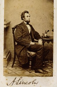 Photographie signée carte-de-visite d