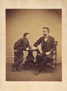 [Abraham Lincoln et son fils Thomas (Tad)] - Alexander Gardner