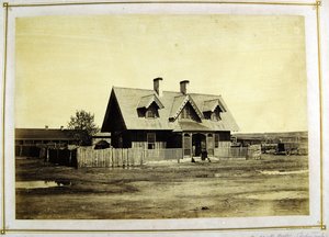 Maison du colonel Bullock, commerçant indien, Fort Laramie, 1868 - Alexander Gardner