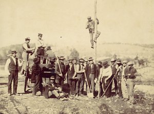 Corps télégraphique militaire, Armée du Potomac, Berlin, octobre 1862 - Alexander Gardner