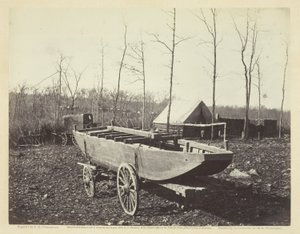 Bateau-ponton, Brandy Station, Virginie, février 1864 - Alexander Gardner