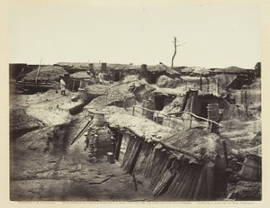 Quartiers des hommes à Fort Sedgwick, mai 1865 - Alexander Gardner