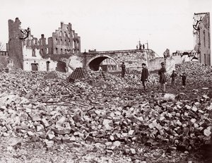 Ruines à la fin du pont ferroviaire de Richmond et Petersburg