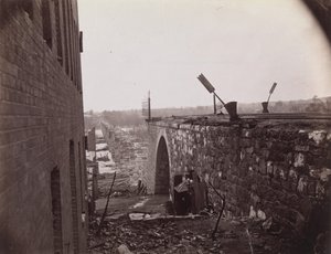Ruines du pont ferroviaire de Richmond & Petersburg, Richmond, Virginie, vers 1865 - Alexander Gardner