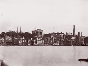 Ruines sur la rive nord du canal, Richmond, 1865 - Alexander Gardner