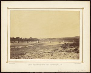 [Pont Turnpike sur la rivière Kaw près de Wyandotte, Kansas] - Alexander Gardner