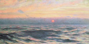 Coucher de soleil, vers 1900