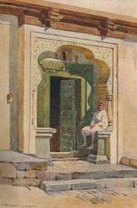 Une porte, Poona, vers 1880-1905 - Alexander Henry Hallam Murray