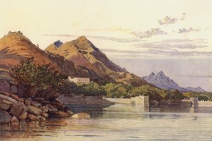 Le Ana Sagar, Ajmer (lithographie en couleur) - Alexander Henry Hallam Murray