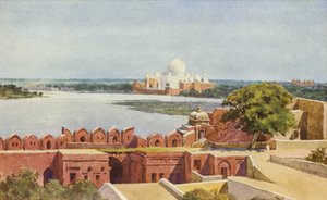 Le Taj depuis le Fort, Agra - Alexander Henry Hallam Murray