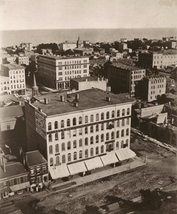 Vue est-sud-est depuis la coupole du palais de justice à Chicago - Alexander Hesler