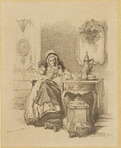Vieille dame lisant - Alexander Hugo Bakker Korff