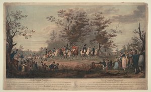 Le prince régent, Guillaume III de Prusse, Alexandre Ier, le général Blücher et l