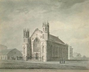 Église St. Thomas, Broadway, New York, vers 1829