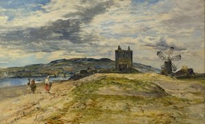 Château de Broughty, vers 1860