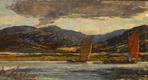 Scène de rivière - Alexander Jnr. Fraser