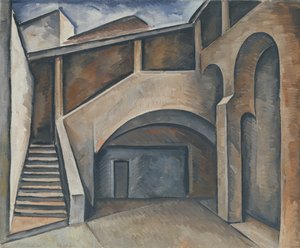 Cour, 1913 - Alexander Kanoldt
