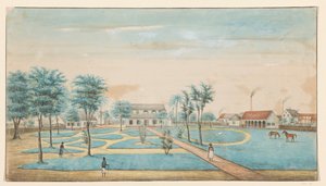 Vue de la plantation de sucre Catharina Sophia - Alexander Ludwich Brockmann