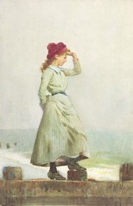 Jeune fille sur le muret - Alexander M. Rossi