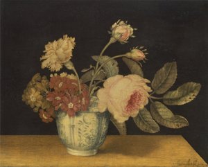 Fleurs dans un pot de Delft