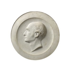 Portrait de profil du Révérend Dr Henry Wellesley, 1856 (marbre de Carrare)