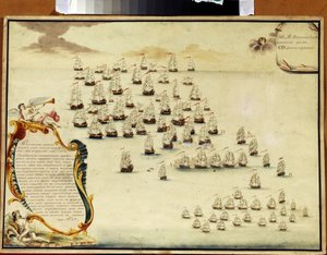 La bataille navale du détroit de Kertch (Ukraine) le 19 juillet 1790 - Alexander Nikolaevich Depaldo
