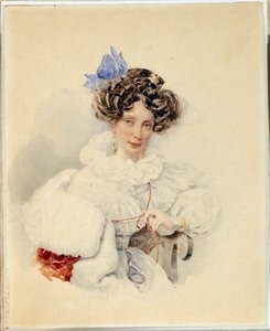 Portrait de Catherine Bakounine (1795-1869) - Alexander Pavlovich Briullov