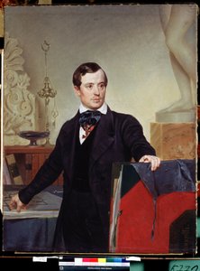Portrait du peintre et architecte Alexander Briullov - Alexander Pavlovich Briullov
