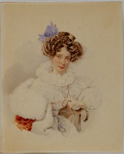Portrait de Yekaterina Pavlovna Bakunina 1795-1869, avant 1832 - Alexander Pavlovich Briullov