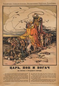Le Tsar, le prêtre et le riche - Alexander Petrovich Apsit