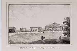 Le Palais Yelagin à Saint-Pétersbourg, Série Vues de Saint-Pétersbourg, années 1820 - Alexander Pluchart