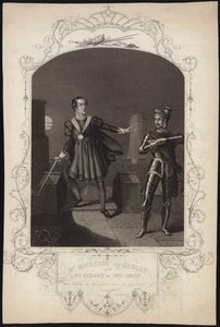 M. Macready en Hamlet et M. Stuart en Le Fantôme - Alexander Reid