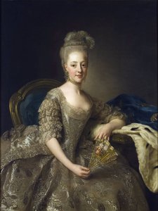 Portrait de Hedwige-Elisabeth-Charlotte de Schleswig-Holstein-Gottorp - Alexander Roslin