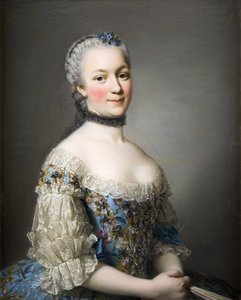 Portrait de Katarzyna Mniszech, née Zamoyska 1722-1771, 1753 - Alexander Roslin