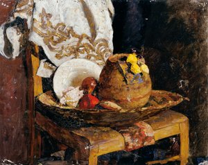 Nature morte avec cruche et fruits - Alexander Rothaug