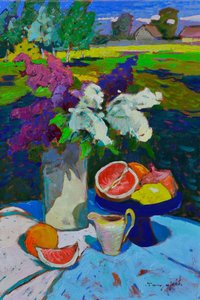 Fleurs de jardin et agrumes
