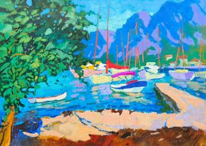 Un port méditerranéen plein de vie - Alexander Shandor