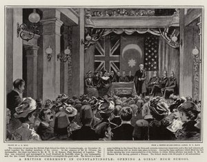 Une cérémonie britannique à Constantinople, ouverture d