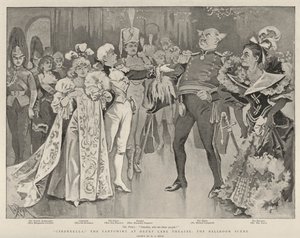 Cendrillon, le pantomime au théâtre de Drury Lane, la scène du bal