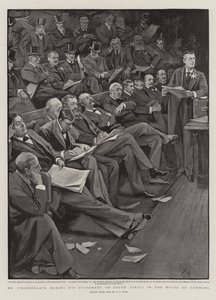 M. Chamberlain faisant sa déclaration sur l