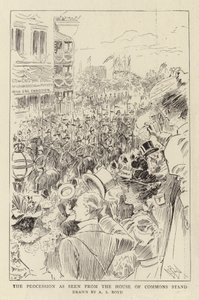 La procession vue depuis la tribune de la Chambre des communes - Alexander Stuart Boyd